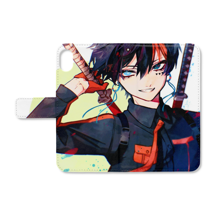 手帳型iPhoneケース - iPhone XR - ストラップ穴 あり