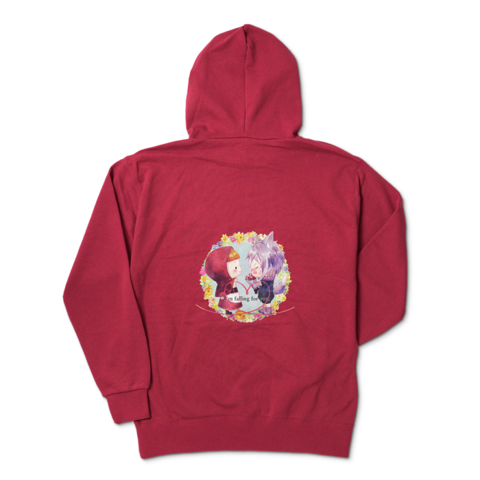 ジップパーカー - XL - バーガンディ