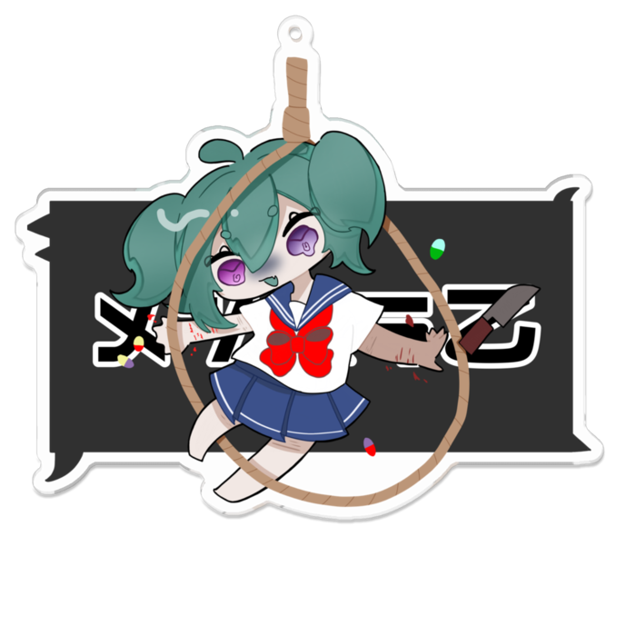 アクリルキーホルダー(コーティング) - 100 x 100 (mm)