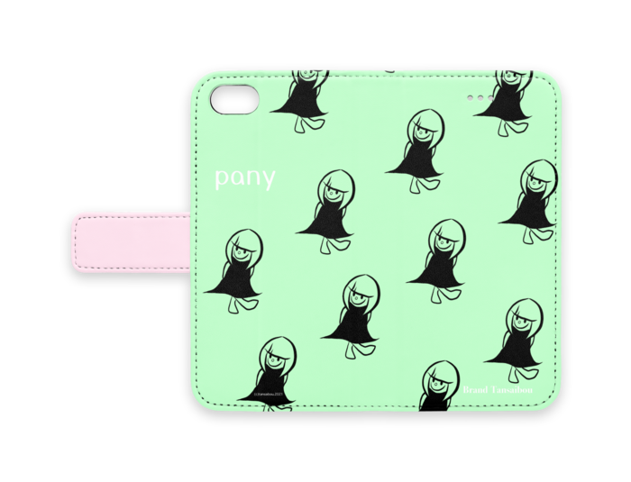 手帳型iPhoneケース - iPhone 8 / 7 / SE2 - ストラップ穴 なし(グリーン)