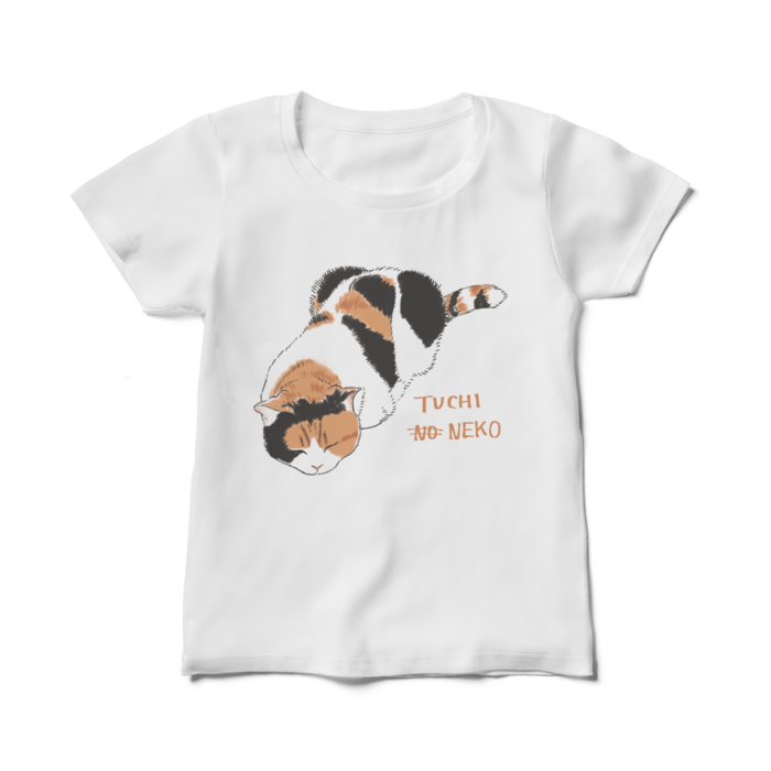 レディースTシャツ - M - 白(つちねこ)