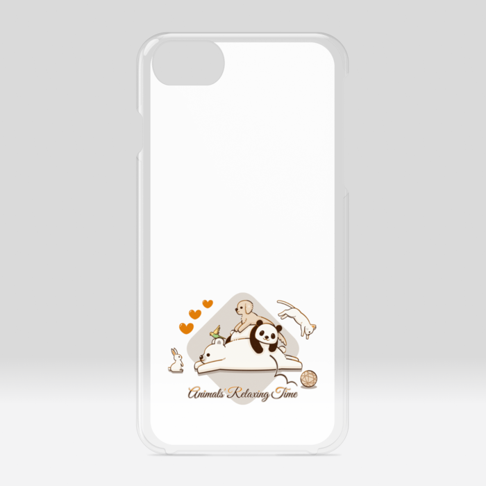 クリアiPhoneケース　白色　iPhone 6 / 7 / 8 / SE(第2・第3世代)