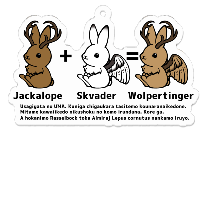 アクリルキーホルダー - 70 x 70 (mm)