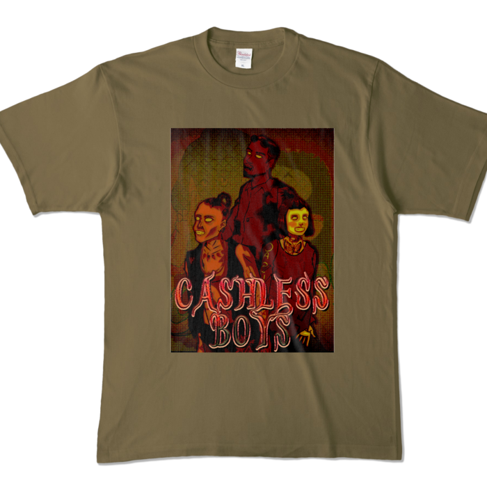 カラーTシャツ - XL - オリーブ (濃色)
