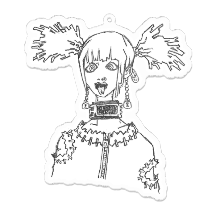 アクリルキーホルダー（コーティング） - 100 x 100 (mm)