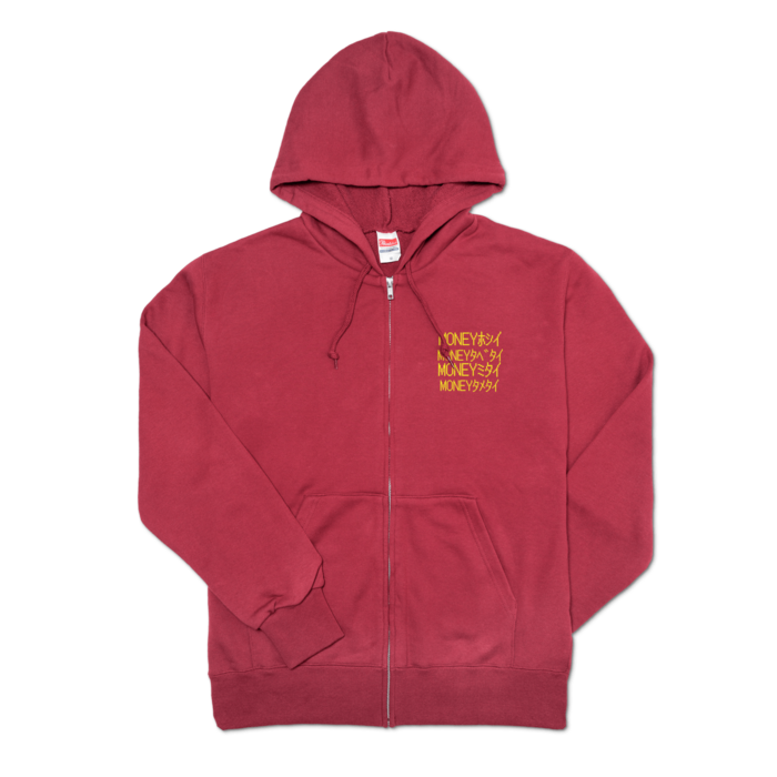 ジップパーカー - M - バーガンディ