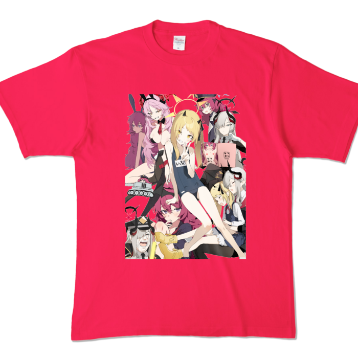 カラーTシャツ - XL - ホットピンク (濃色)