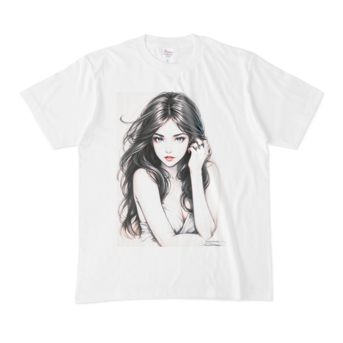 (前面プリント)  Elegant Woman Tシャツ - M - 白