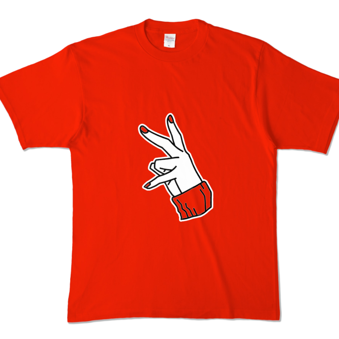 カラーTシャツ - XL - レッド (濃色)