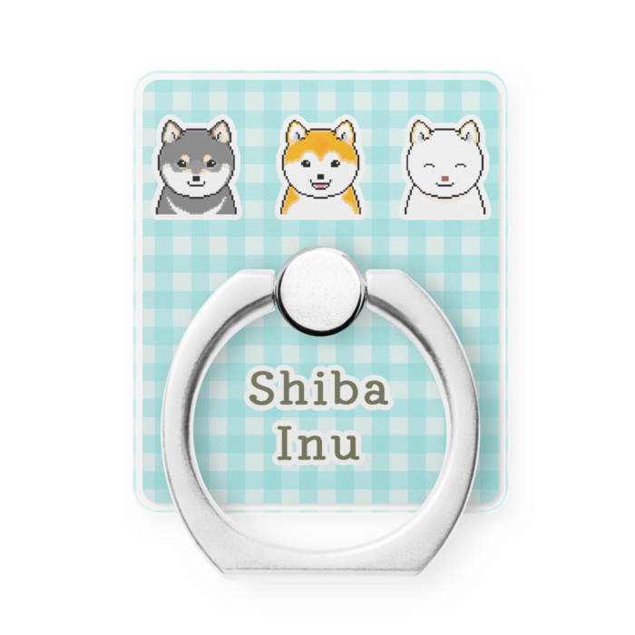 [ブルー] 柴犬スマホリング/[Blue] Shiba Inu Phone Ring