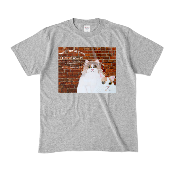 カラーTシャツ - M - 杢グレー (濃色)