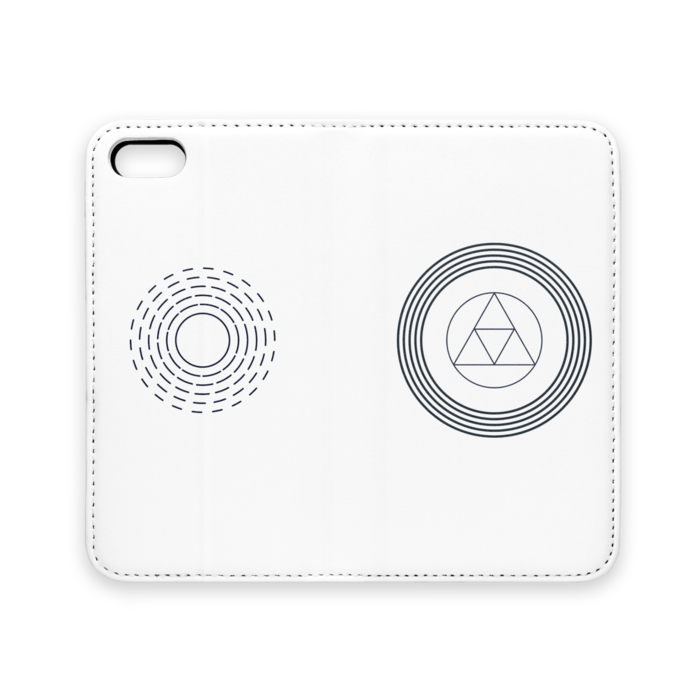 手帳型iPhoneケース(ベルトなし) - iPhone 5 / 5s / SE - ストラップ穴 なし