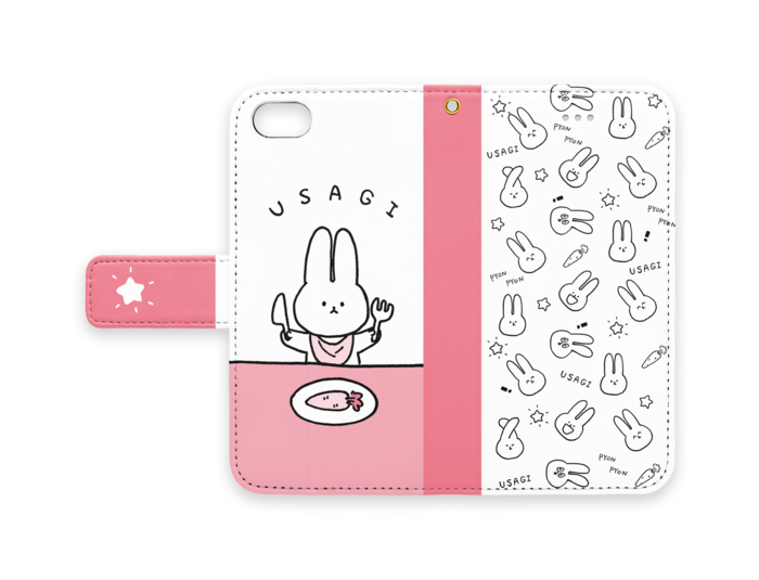 手帳型iPhoneケース - iPhone 7 - ストラップ穴 あり