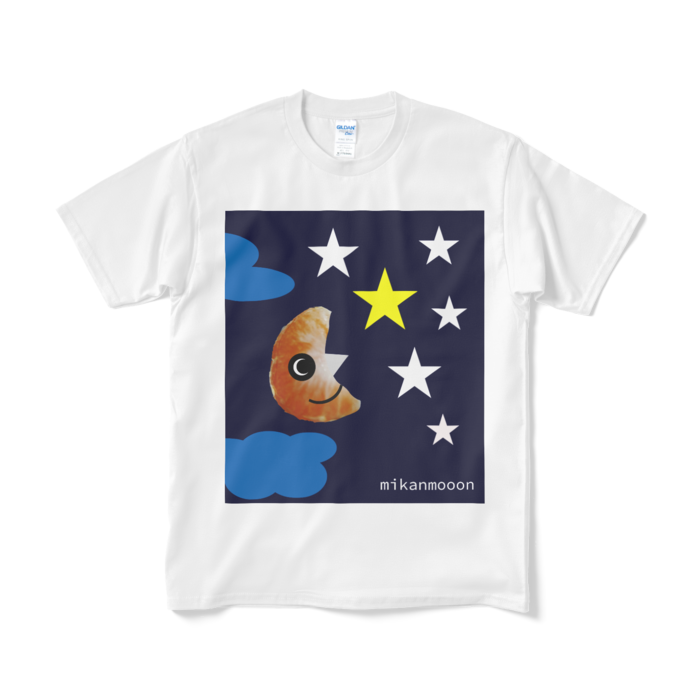 ミカンムーンTシャツ（短納期） - M - ホワイト