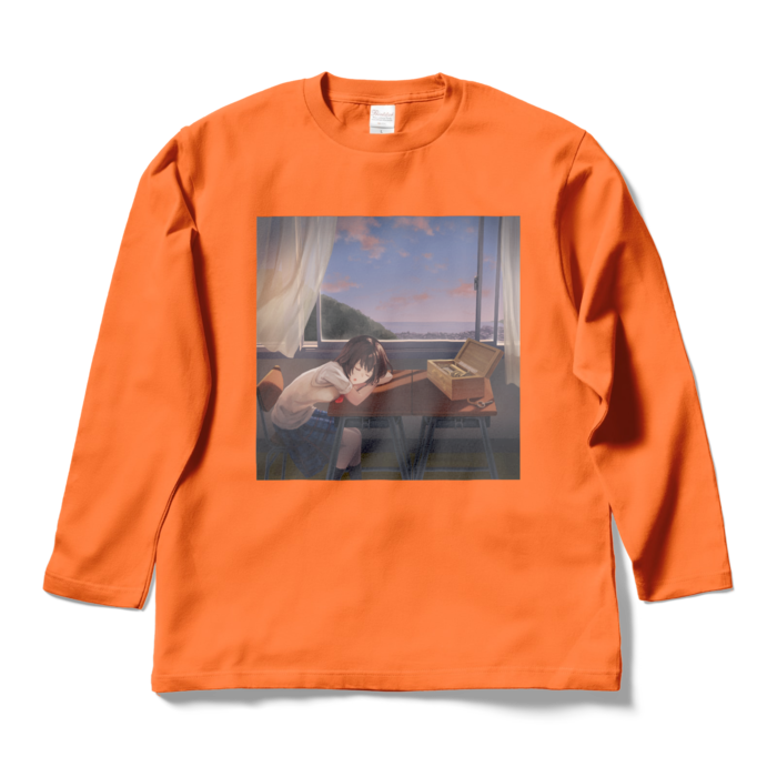 ロングスリーブTシャツ - L - オレンジ