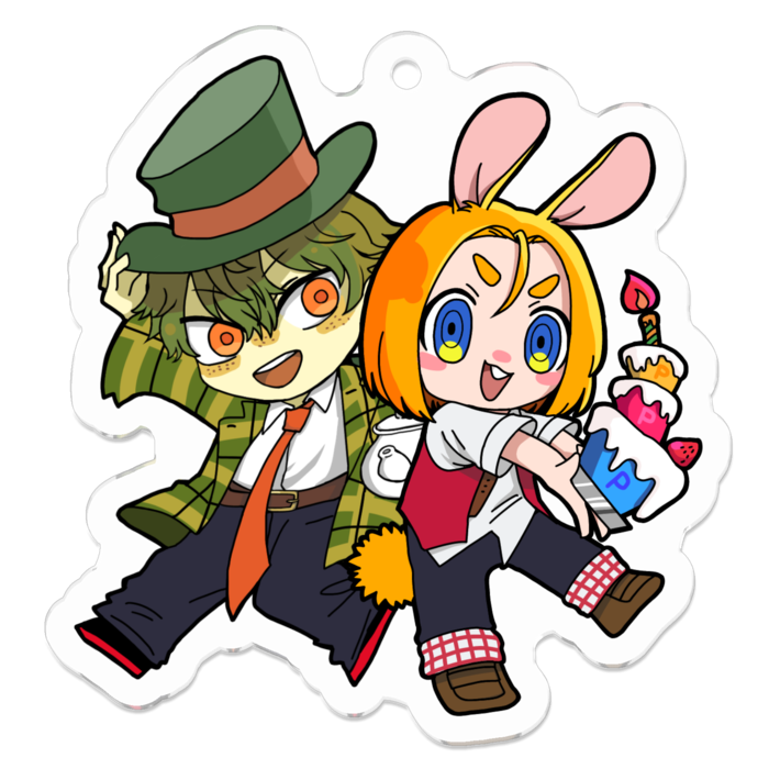 アクリルキーホルダー - 50 x 50 (mm)