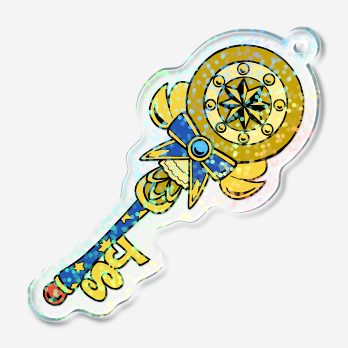 ホログラムアクリルキーホルダー - 50 × 50mm
