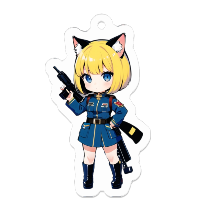 アクリルキーホルダー - 50 x 50 (mm)