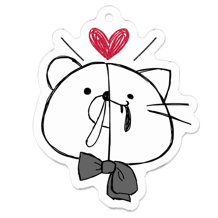 アクリルキーホルダー - 50 x 50 (mm)