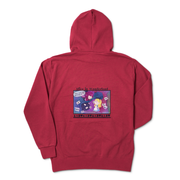 ジップパーカー - XL - バーガンディ