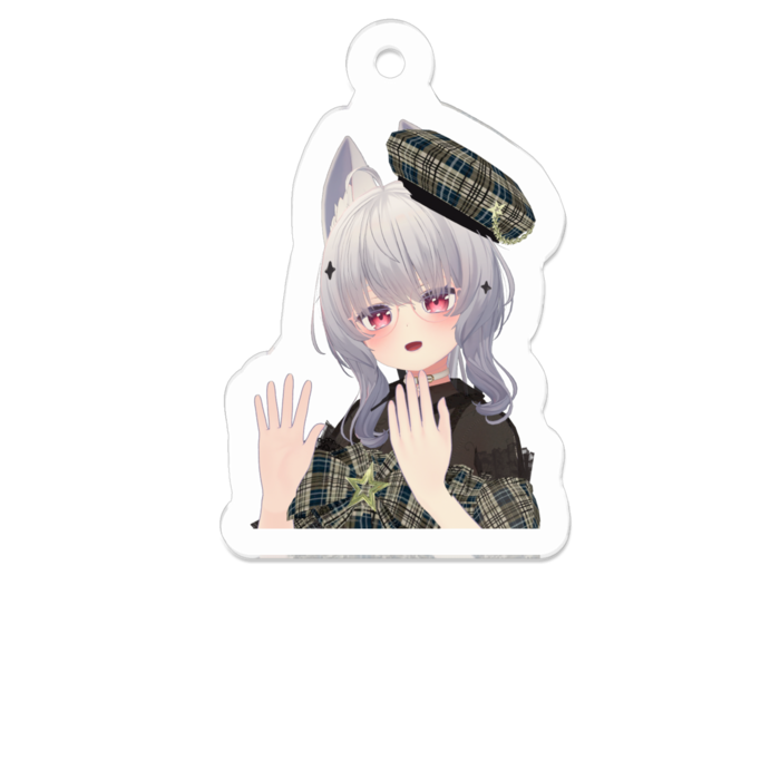 アクリルキーホルダー（コーティング） - 50 x 50 (mm)