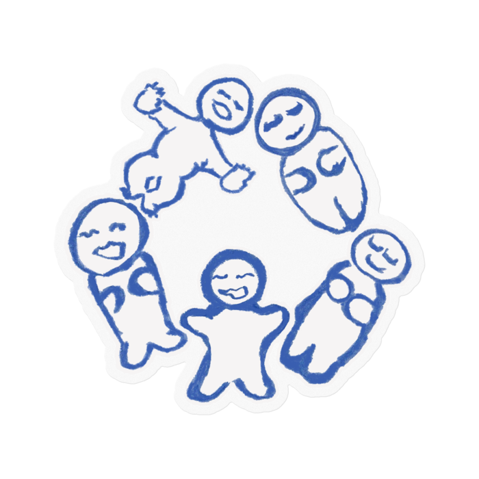 ステッカー - 100 x 100 (mm)