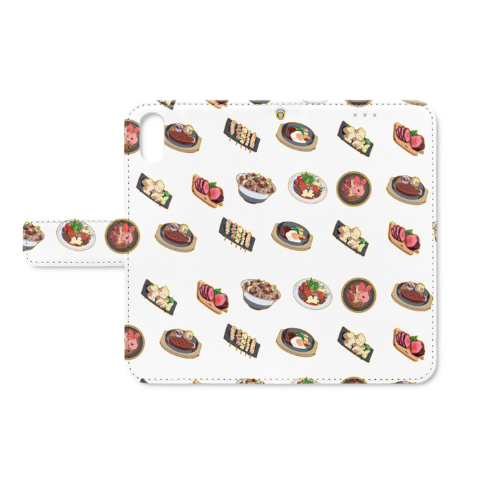 手帳型iPhoneケース - iPhone XS / X - 白