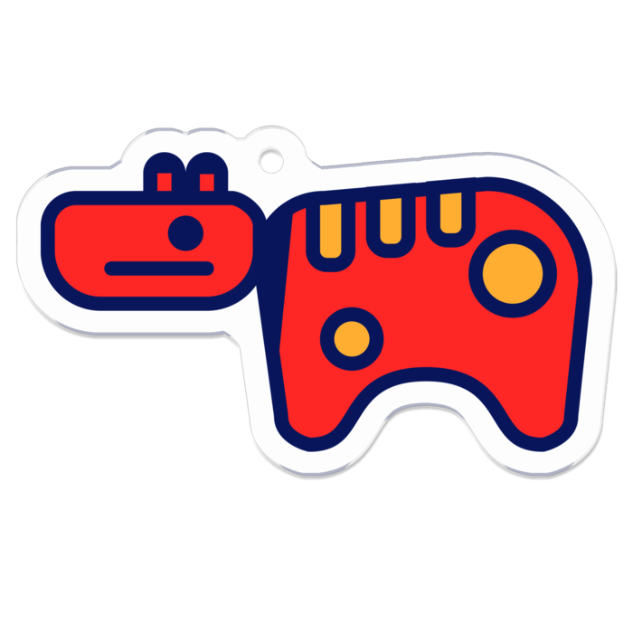 アクリルキーホルダー - 50 x 50 (mm)