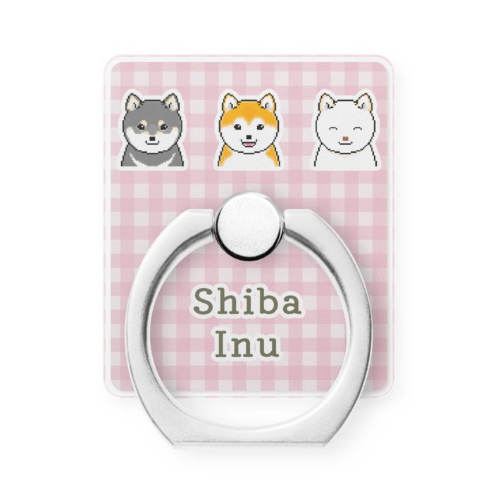 [ピンク] 柴犬スマホリング/[Pink] Shiba Inu Phone Ring