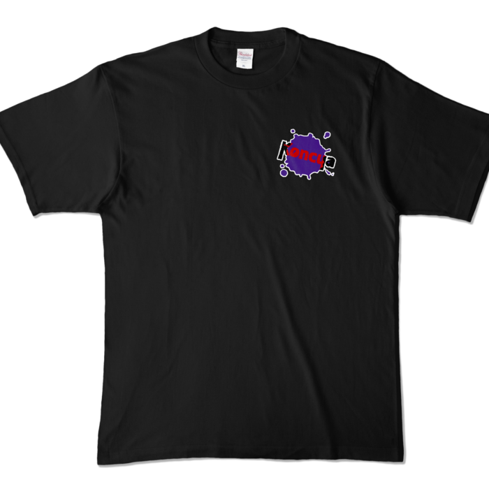 Koncua:カラーTシャツ - XL - ブラック (濃色)