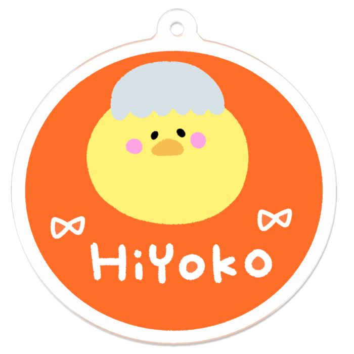 アクリルキーホルダー - 50 x 50 (mm)