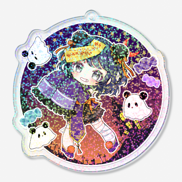 ホログラムアクリルキーホルダー - 70 × 70mm