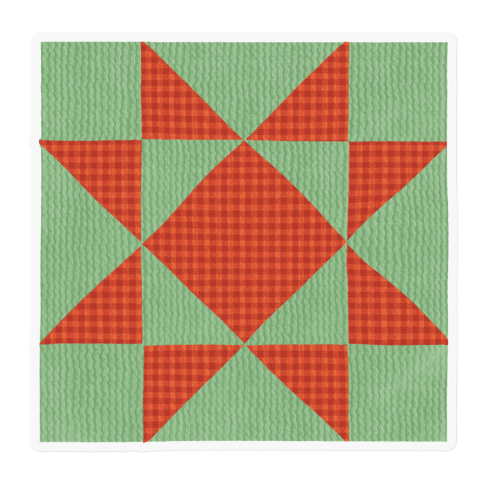 ライトグリーン×オレンジ