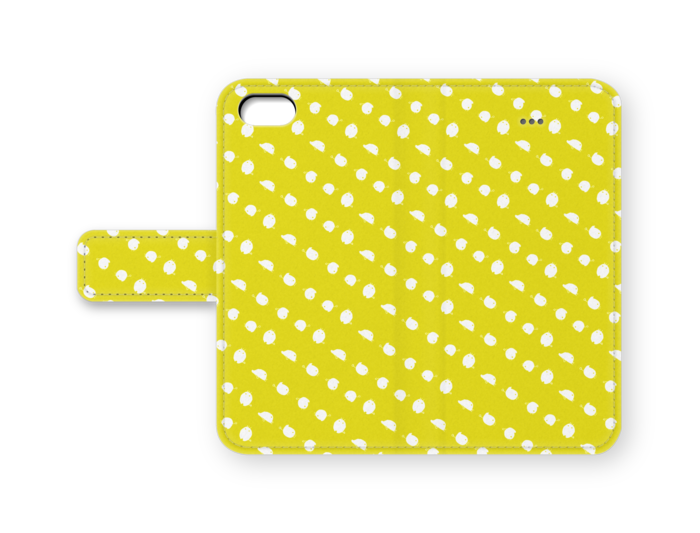 手帳型iPhoneケース - iPhone5 yellow