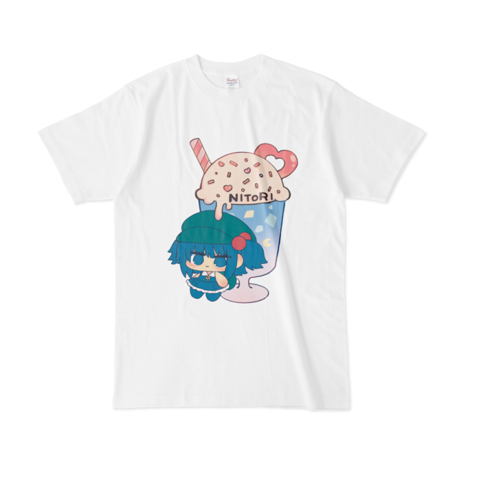 河城にとりフロートTシャツ 東方同人グッズ - にとポケ☆～(っ`・ω・´)っpixivBOOTH通販▽ - BOOTH