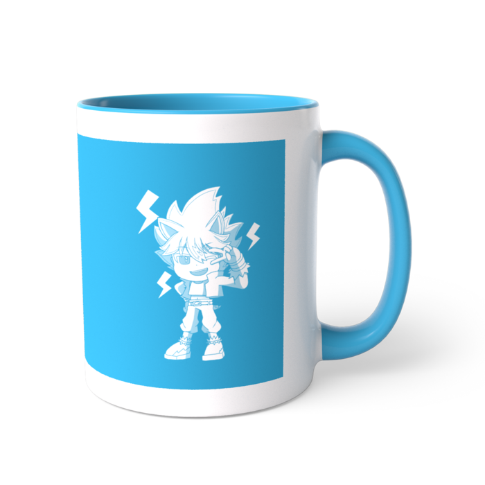 ツートンカラーマグカップ - 直径 8.2cm / 高さ 9.5cm - 反転カラー