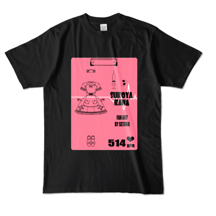 カラーTシャツ - L - ブラック (濃色)