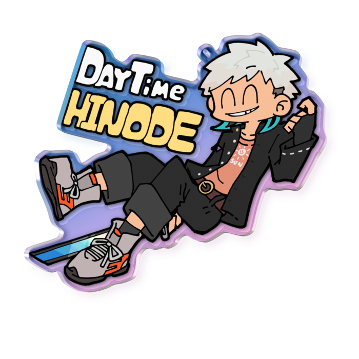 オーロラアクリルキーホルダー - 100 × 100mm