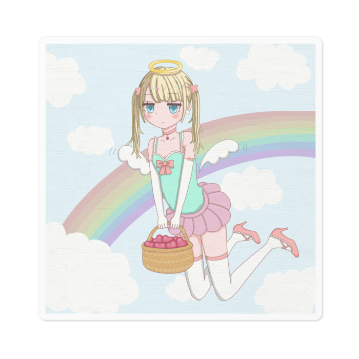 ホワイトステッカー - 100 x 100 (mm)