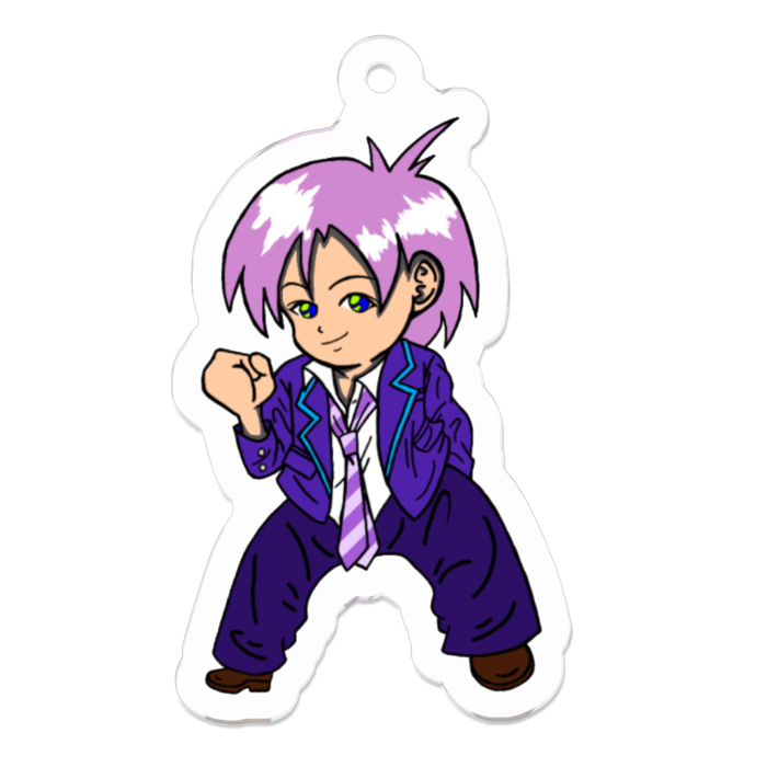 アクリルキーホルダー（コーティング） - 50 x 50 (mm)