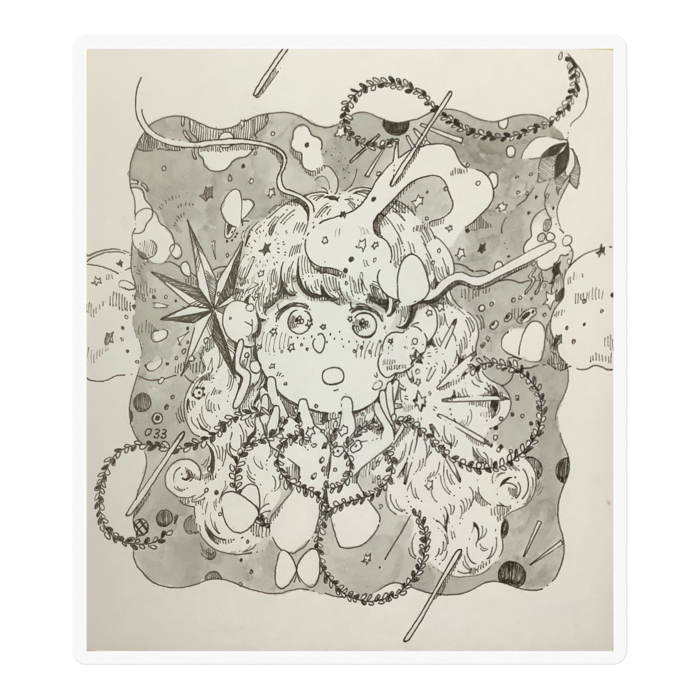 ステッカー - 100 x 100 (mm)