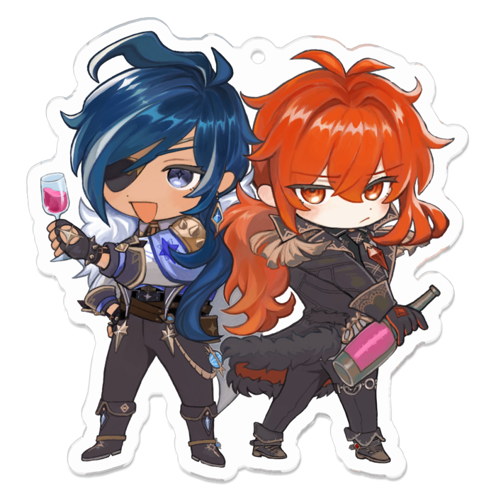 アクリルキーホルダー - 70 x 70 (mm)