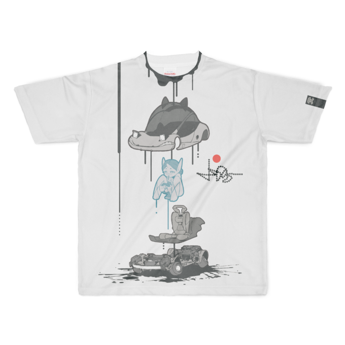 フルグラフィックTシャツ - XL - 正面印刷のみ