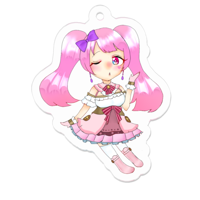 アクリルキーホルダー - 50 x 50 (mm)