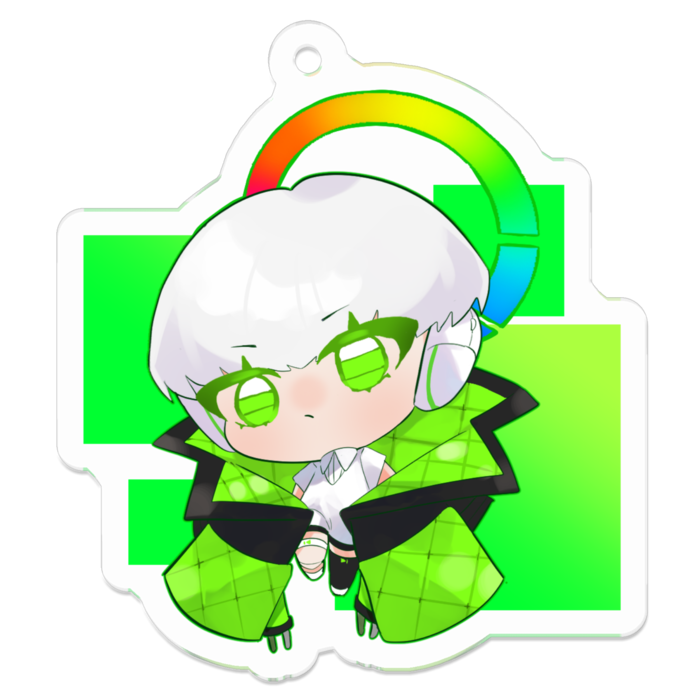 アクリルキーホルダー - 50 x 50 (mm) - ミライ