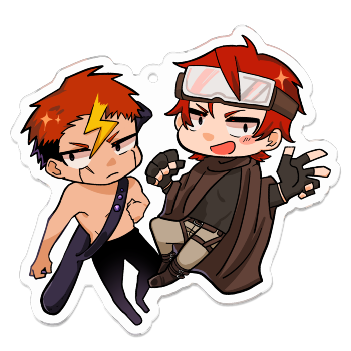 アクリルキーホルダー（コーティング） - 70 x 70 (mm)