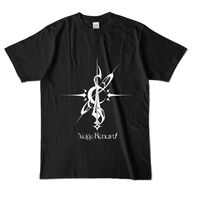 カラーTシャツ - L - ロゴ白