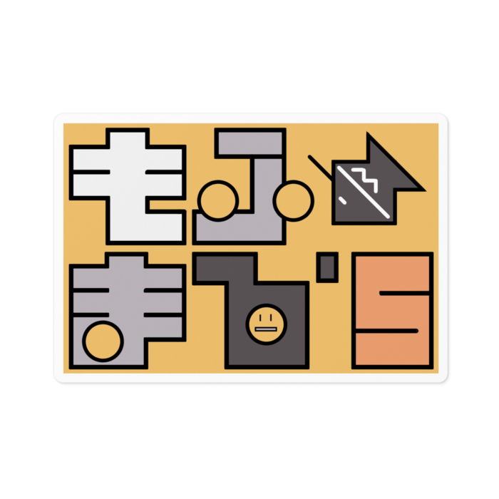 ステッカー - 100 x 100 (mm)