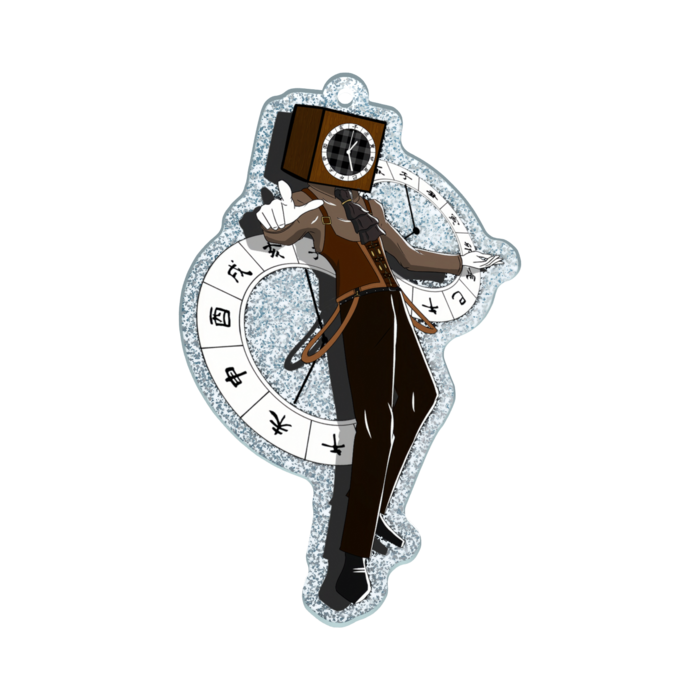 ラメアクリルキーホルダー - 70 × 70mm