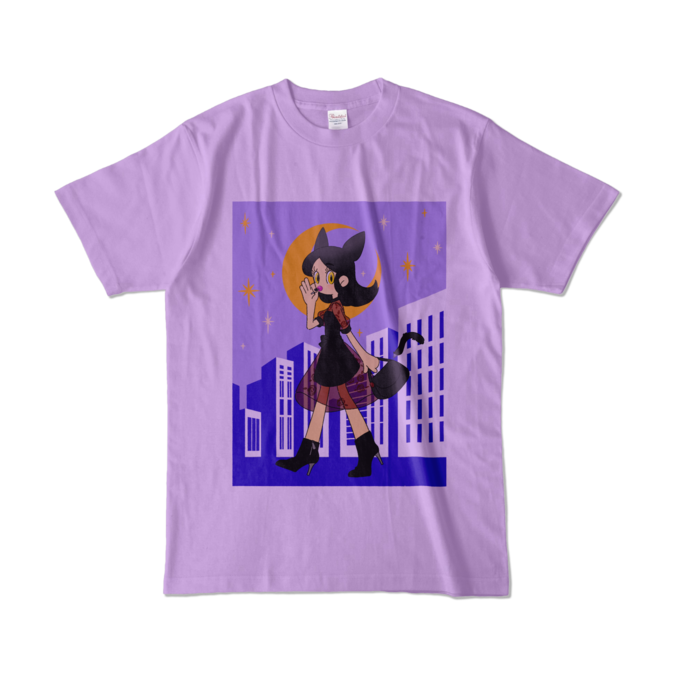カラーTシャツ - L - ライトパープル (淡色)
